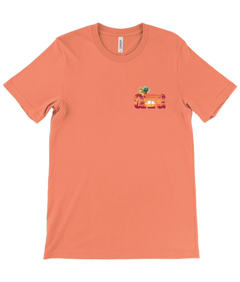 Crew Neck T-Shirt - Iconic - Tropical Sunset - GATG