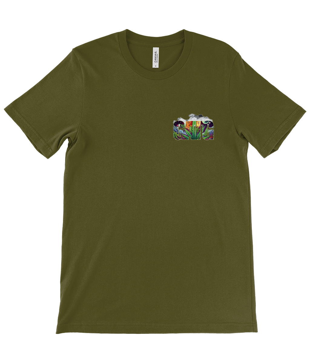 Crew Neck T-Shirt - Iconic - Marijuana - GATG