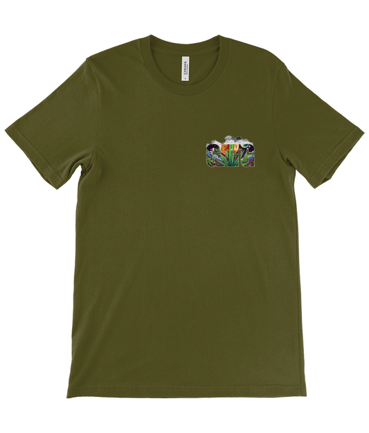 Crew Neck T-Shirt - Iconic - Marijuana - GATG
