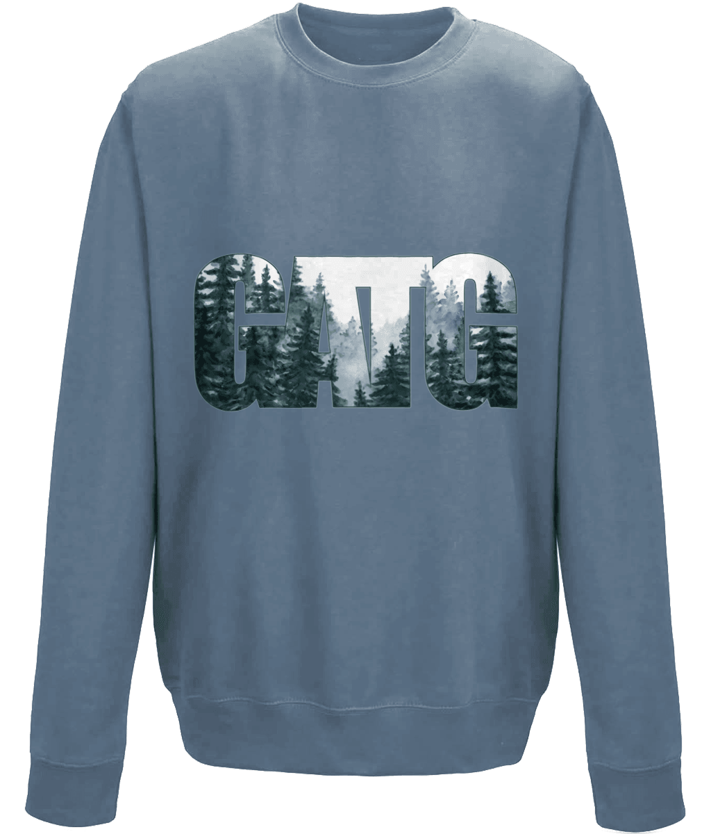 Drop Shoulder Sweatshirt - Iconic - Forest - GATG