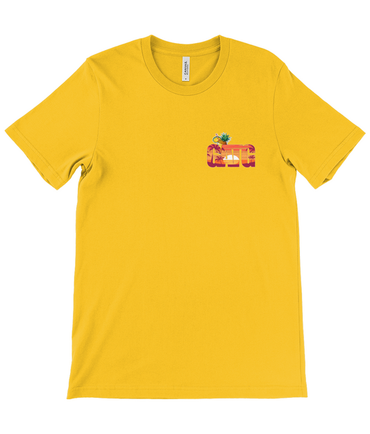 Crew Neck T-Shirt - Iconic - Tropical Sunset - GATG