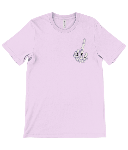 Crew Neck T-Shirt - Bony Middle Finger - GATG